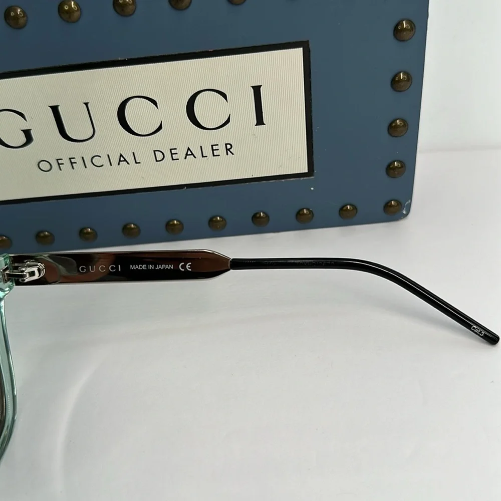 New Authentic GUCCI Men's Rectangular Sunglasses GG0976S-002-56